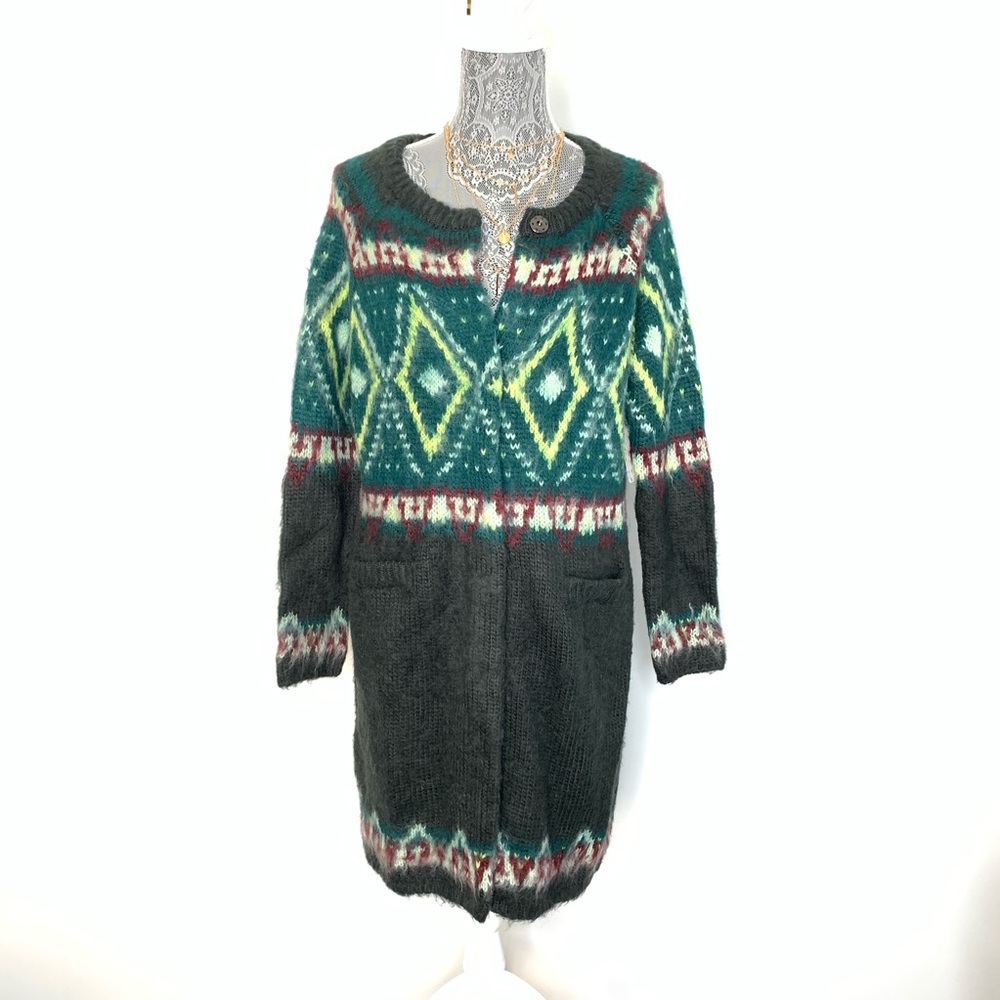 🔥SOLD🔥 Free People 'Frosted' Fair Isle Cardigan - Picture 8 of 12